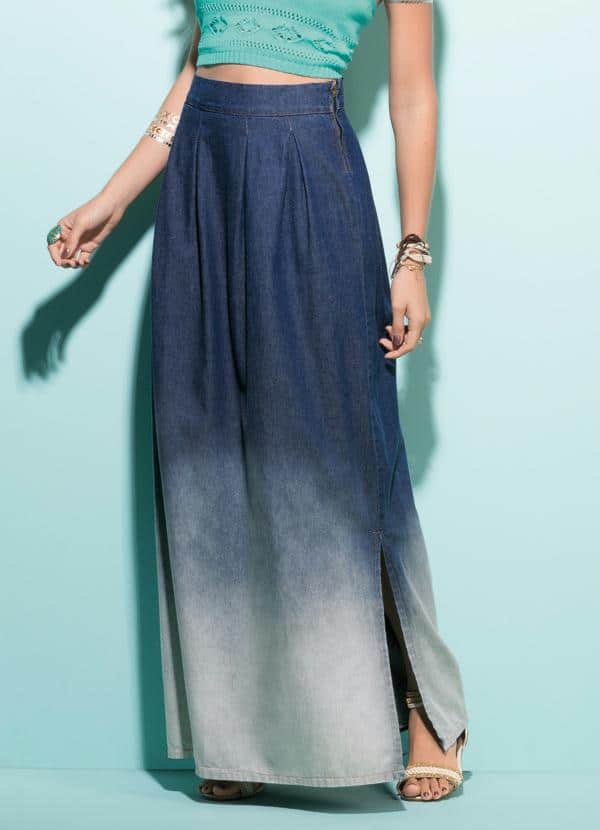 Dicas de alfaiataria para usar com saia jeans