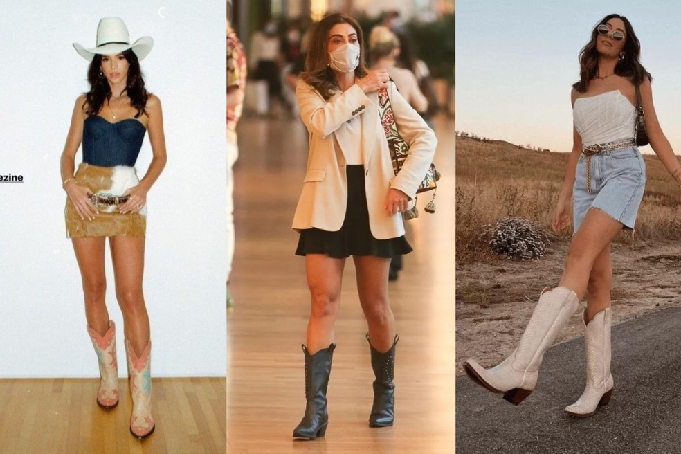10 maneiras de usar bota country em looks de verão