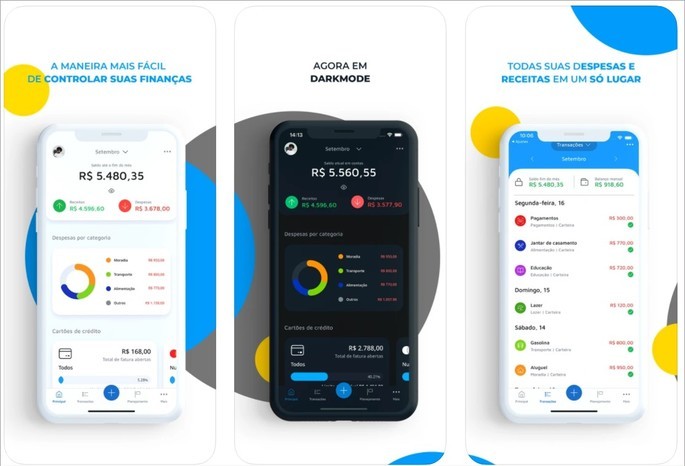 melhores aplicativos de controle financeiro 2026