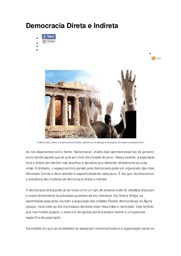 A Democracia Semidireta Suíça: Um Modelo para o Mundo?