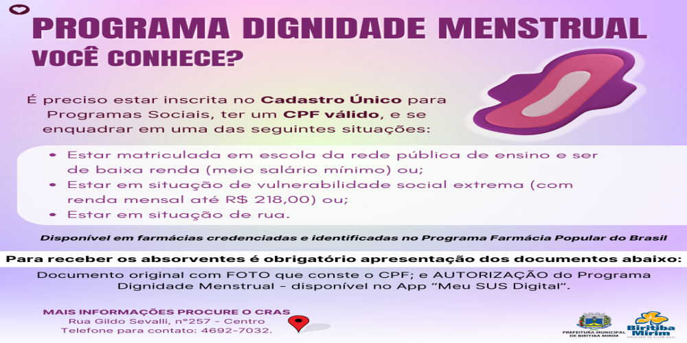 Meu SUS Digital: Passo a Passo para Gerar sua Autorização de Absorventes Gratuitos