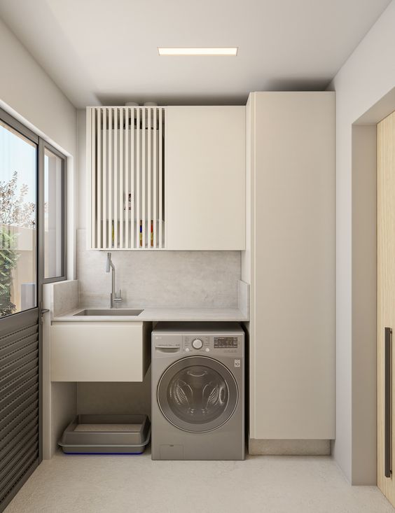 Como Esconder a Lavanderia em Apartamentos Integrados