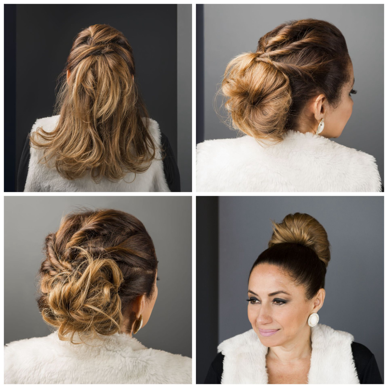 penteados com grampos aparentes