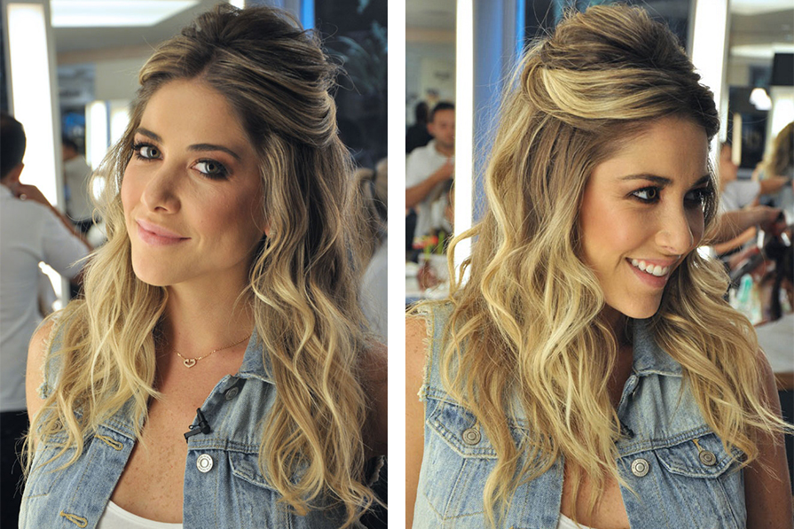 Maquiagem que combina com cabelo solto em formaturas