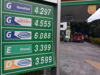 Comparativo de preços de diesel em diferentes regiões do DF