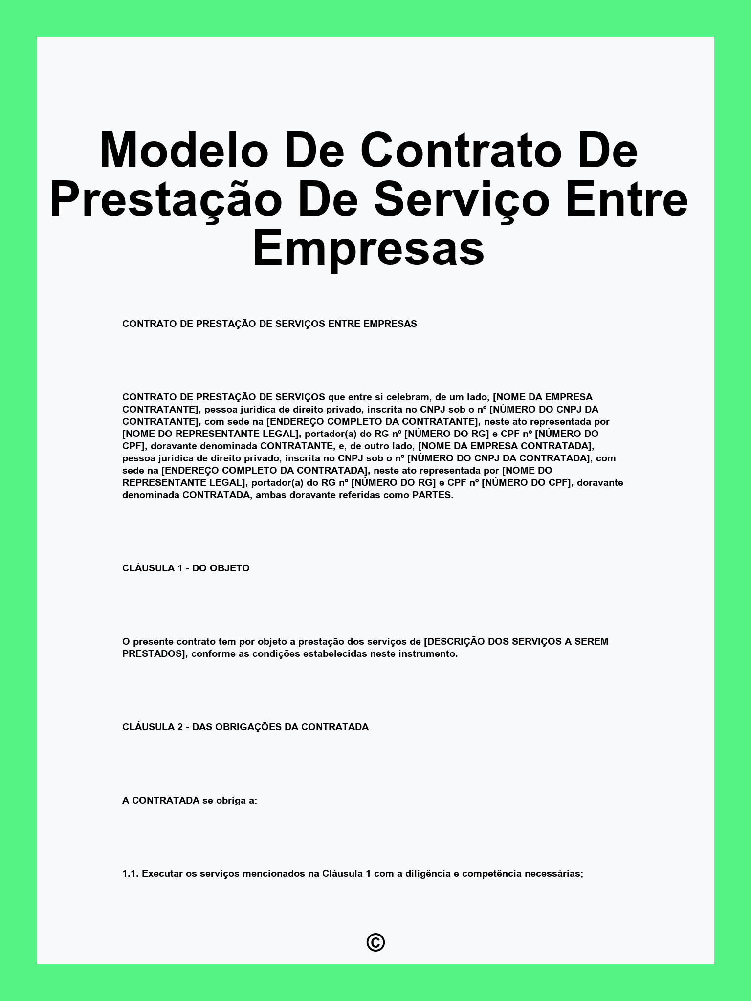 Guia Completo de Contratos de Prestação de Serviços B2B