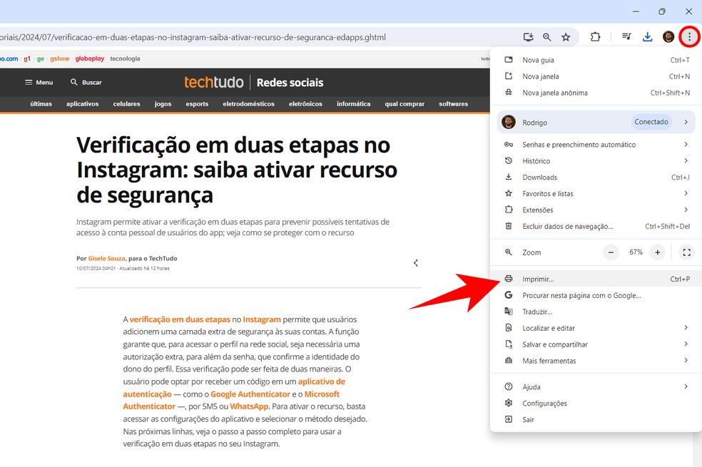 print screen página inteira computador