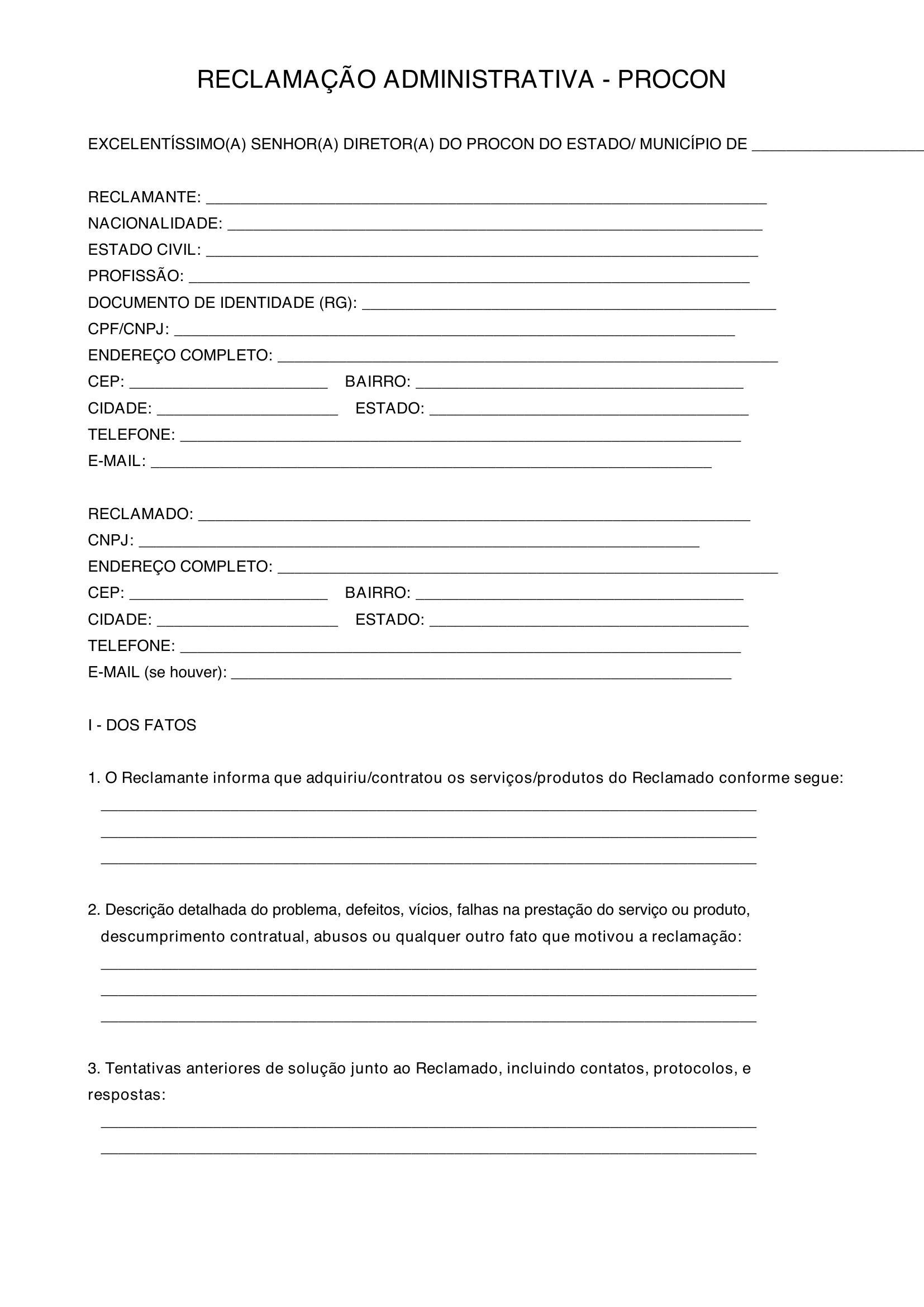 registrar reclamação procon