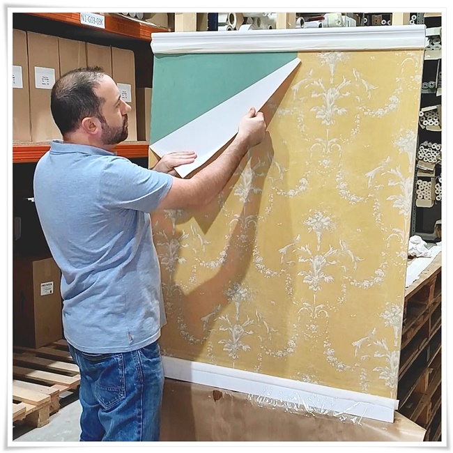 remover papel parede antigo