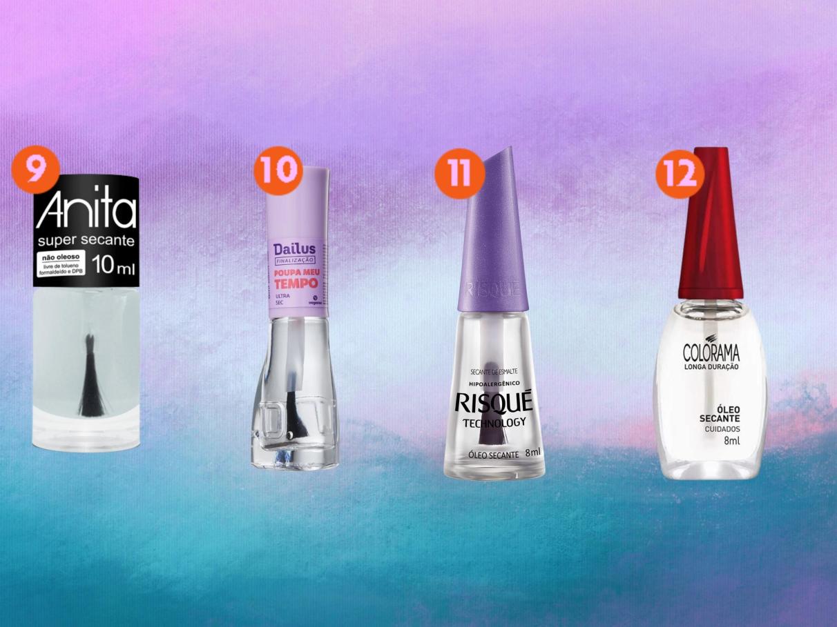 segredos para o esmalte secar rápido