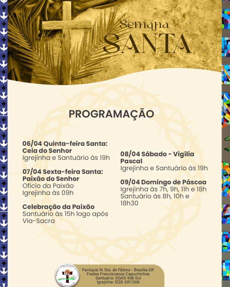 semana santa em brasília programação