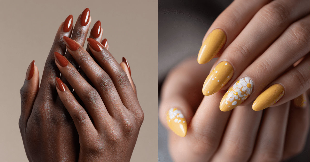 Guia completo de tons terrosos para unhas