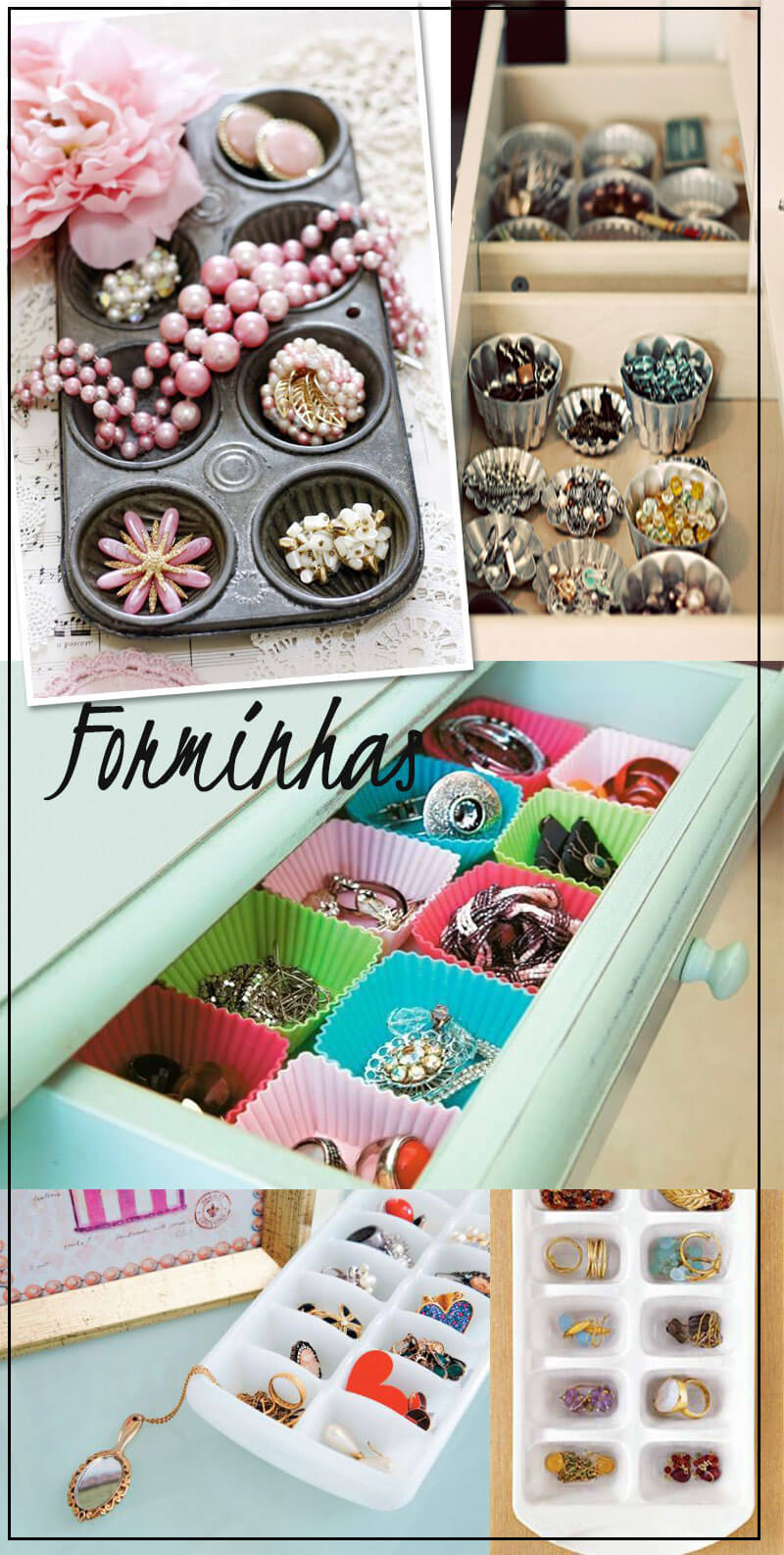 truques para organizar bijuterias e colares