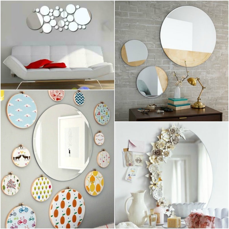 usar espelhos redondos decoração