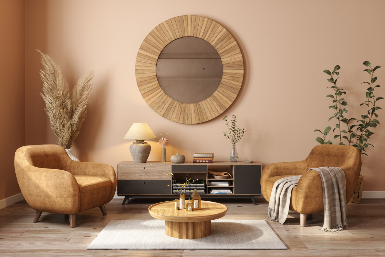 usar espelhos redondos decoração