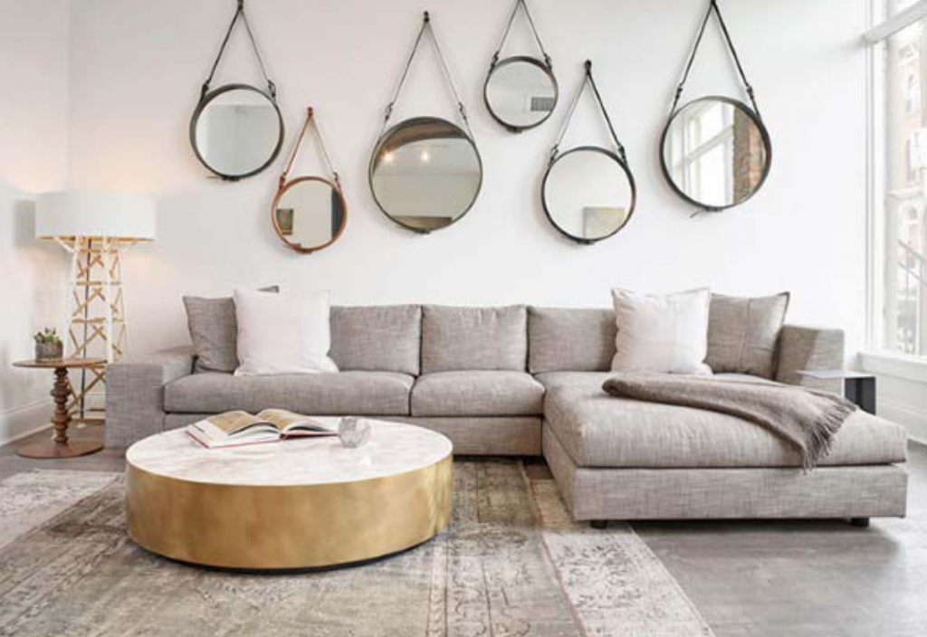 usar espelhos redondos decoração