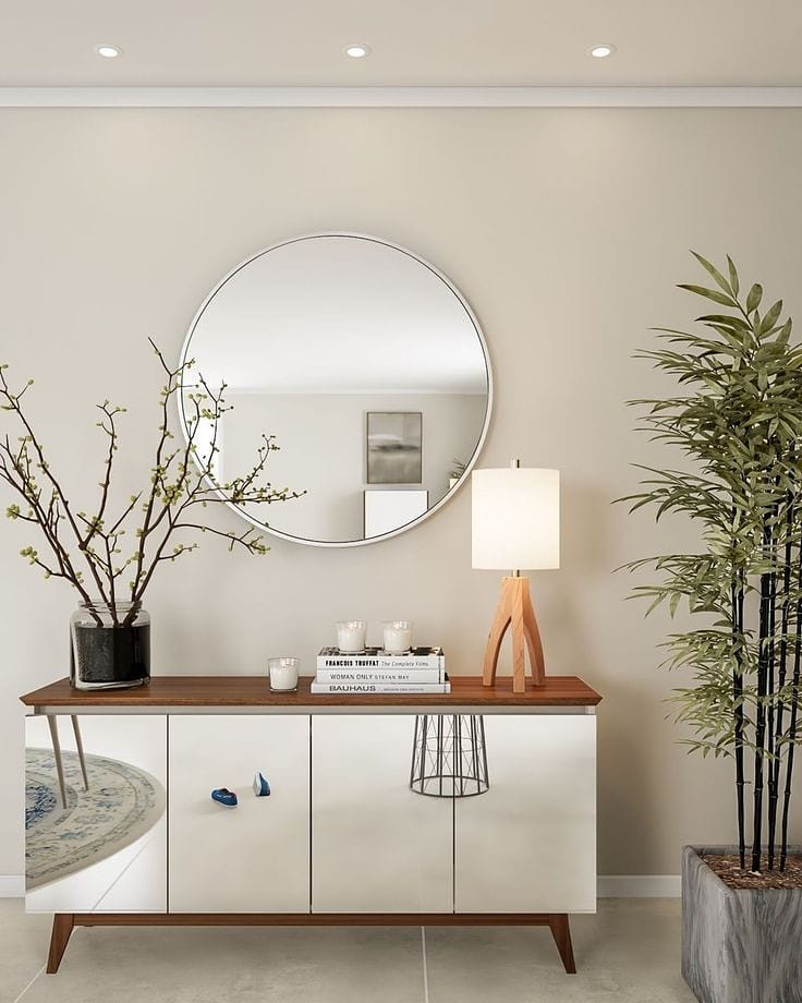 usar espelhos redondos decoração