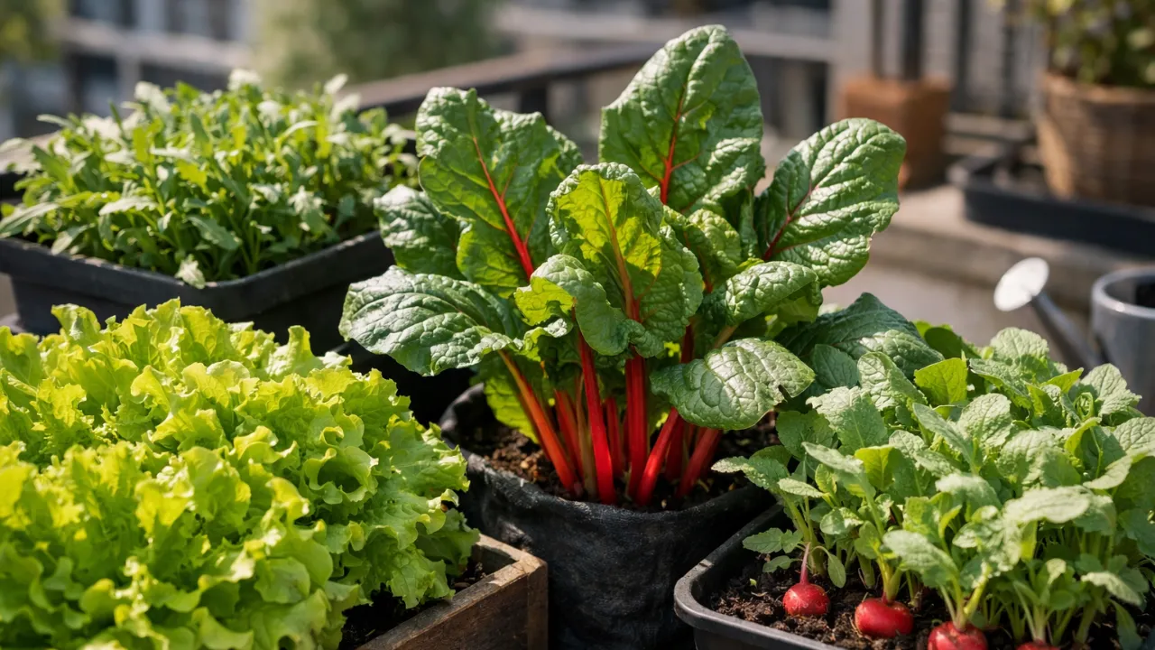 verduras de ciclo curto para colheita rápida