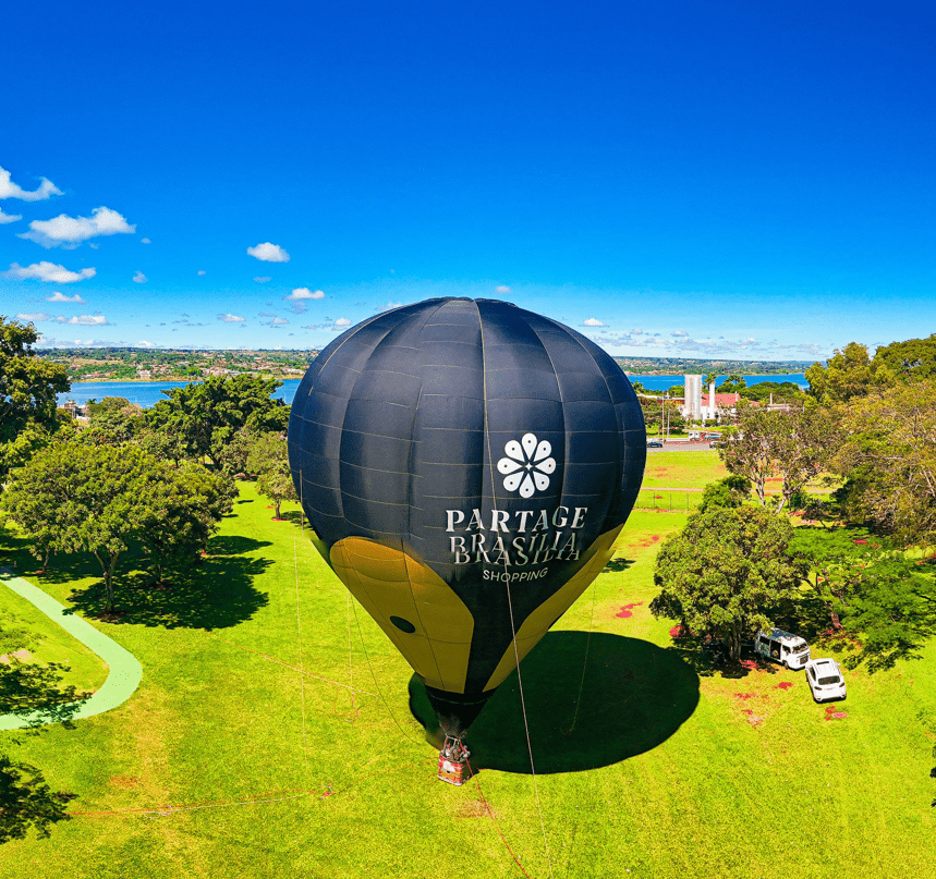 Voos de balão em Brasília: Vistas aéreas da capital e Lago Paranoá