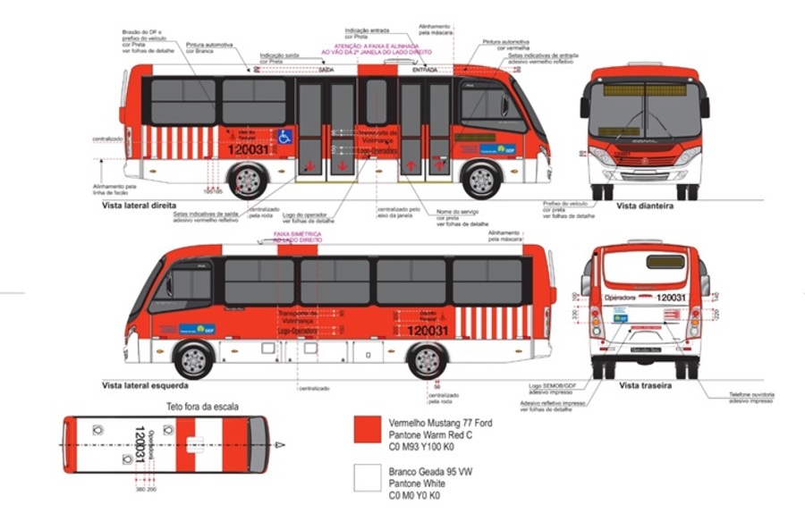 zebrinha brasília itinerário